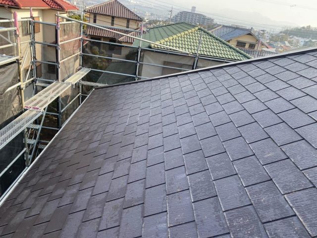 加古川市の劣化したスレート屋根